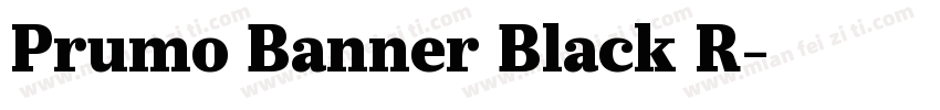 Prumo Banner Black R字体转换